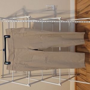 Khaki Elastic Capris